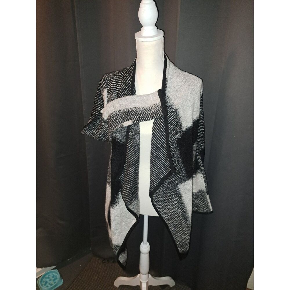 XS Lucky Brand Moto Knit Cardigan Sweater Jacket Asymmetrical NWT